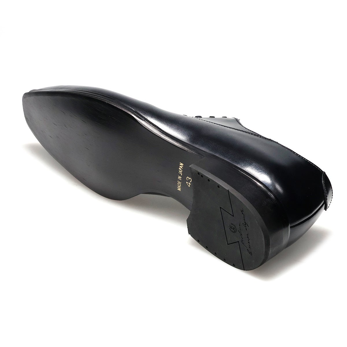 クインクラシコオリジナル 国産ビジネスシューズ サイドレース エラスティック 25005 bk5