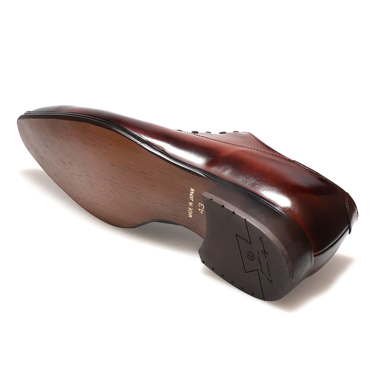 クインクラシコオリジナル 国産ビジネスシューズ サイドレース エラスティック 25005 br4