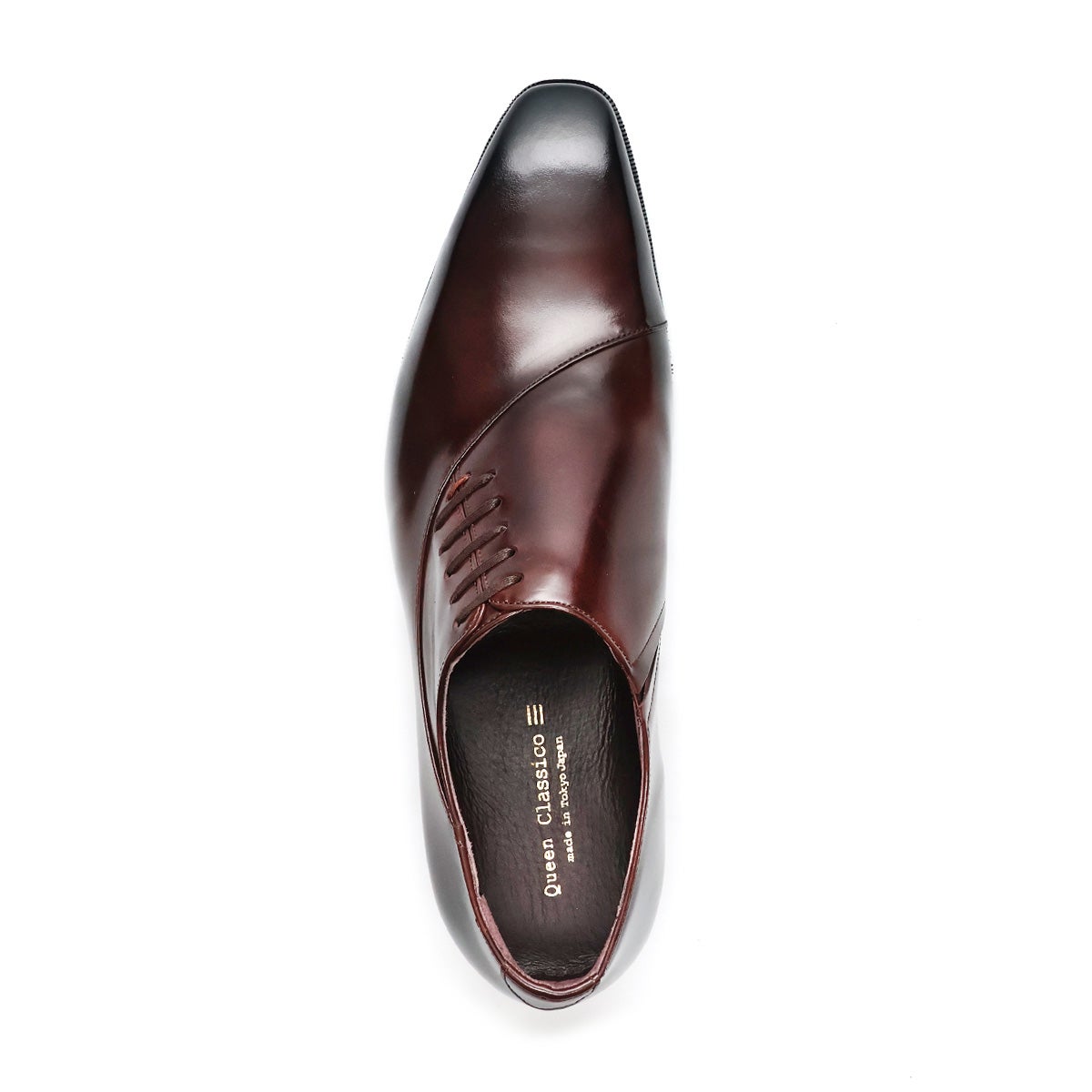 クインクラシコオリジナル 国産ビジネスシューズ サイドレース エラスティック 25005 ダークブラウン6