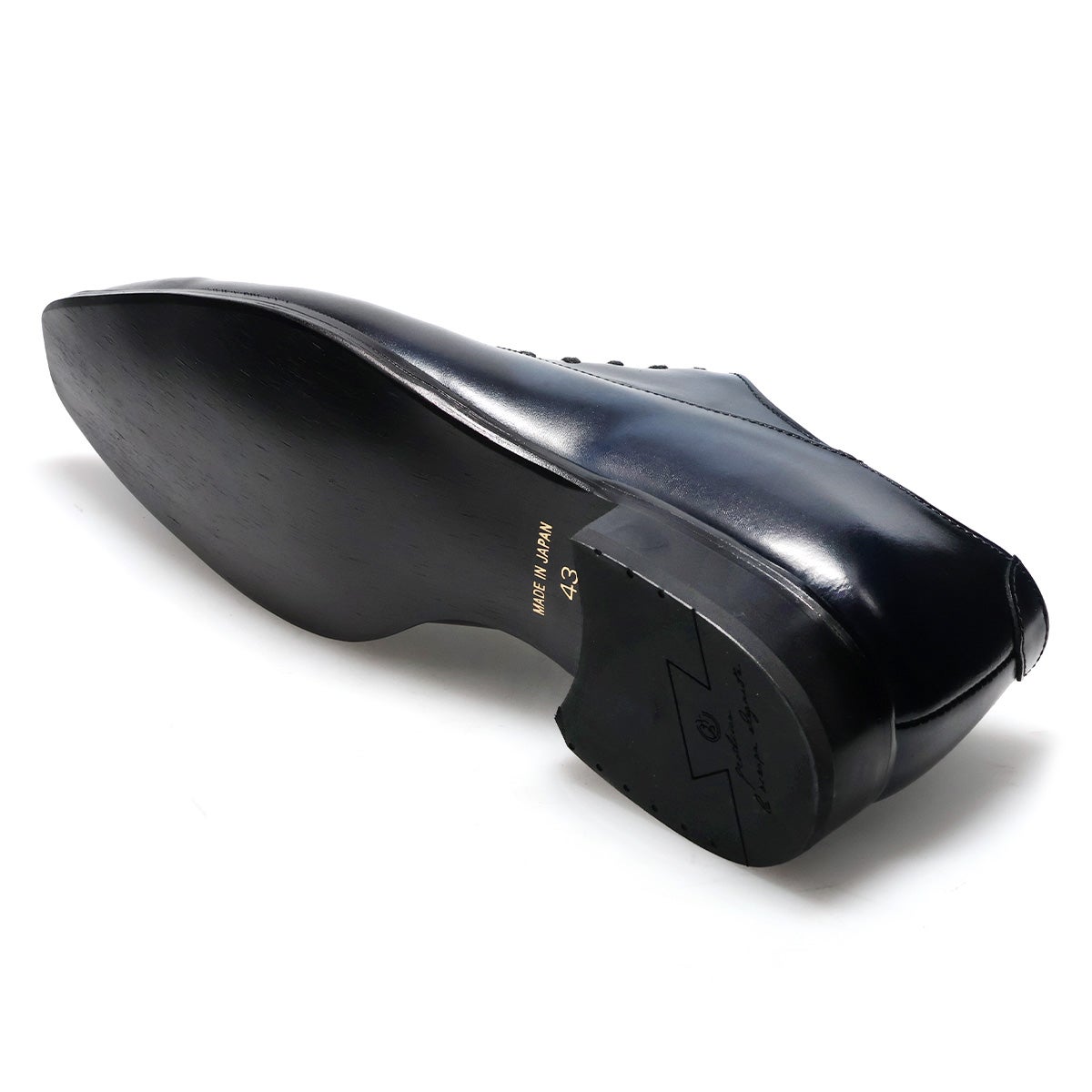 クインクラシコオリジナル 国産ビジネスシューズ サイドレース エラスティック 25005 ネイビー4