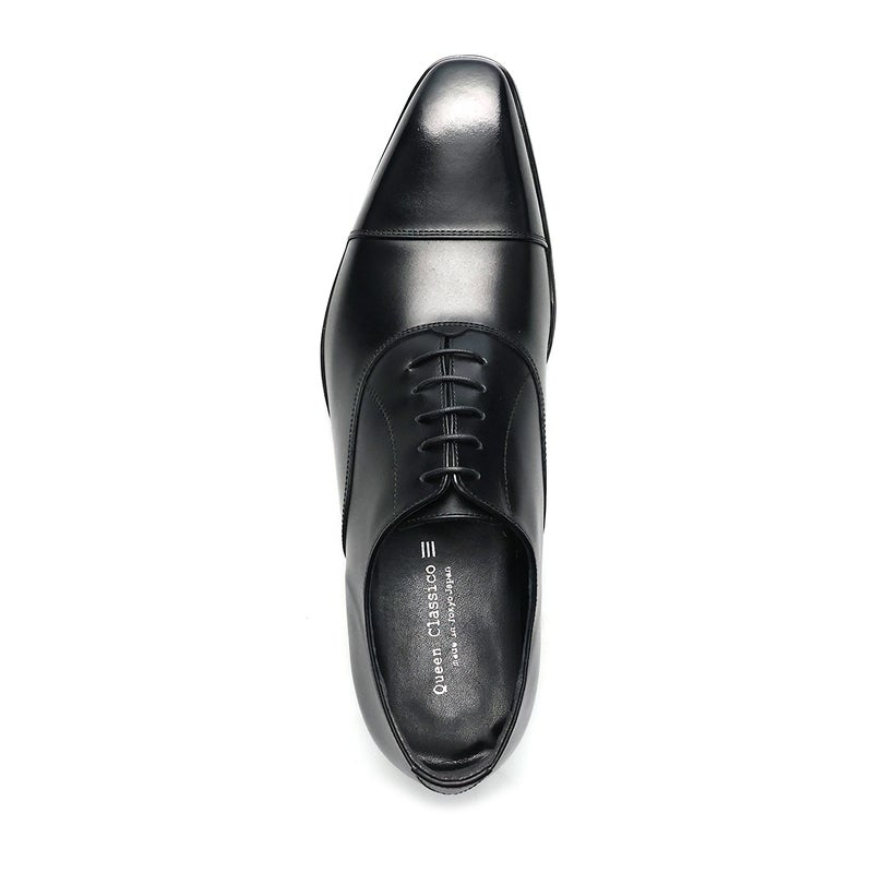クインクラシコ国産ビジネスシューズ 内羽根ストレートチップ ブラック 1