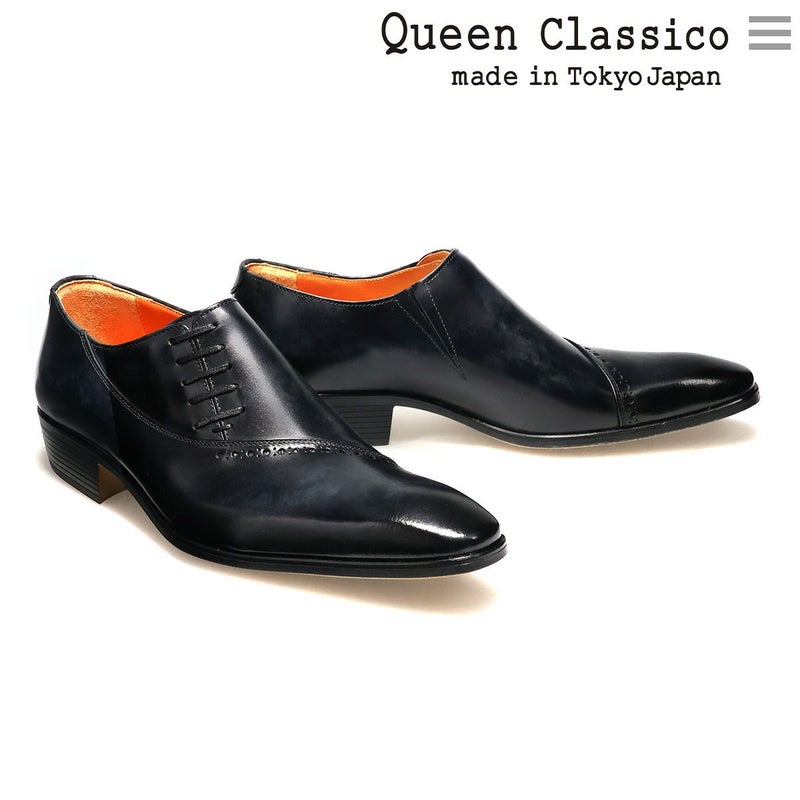 クインクラシコ サイドレース ドレスシューズ 17003 ブラック 4