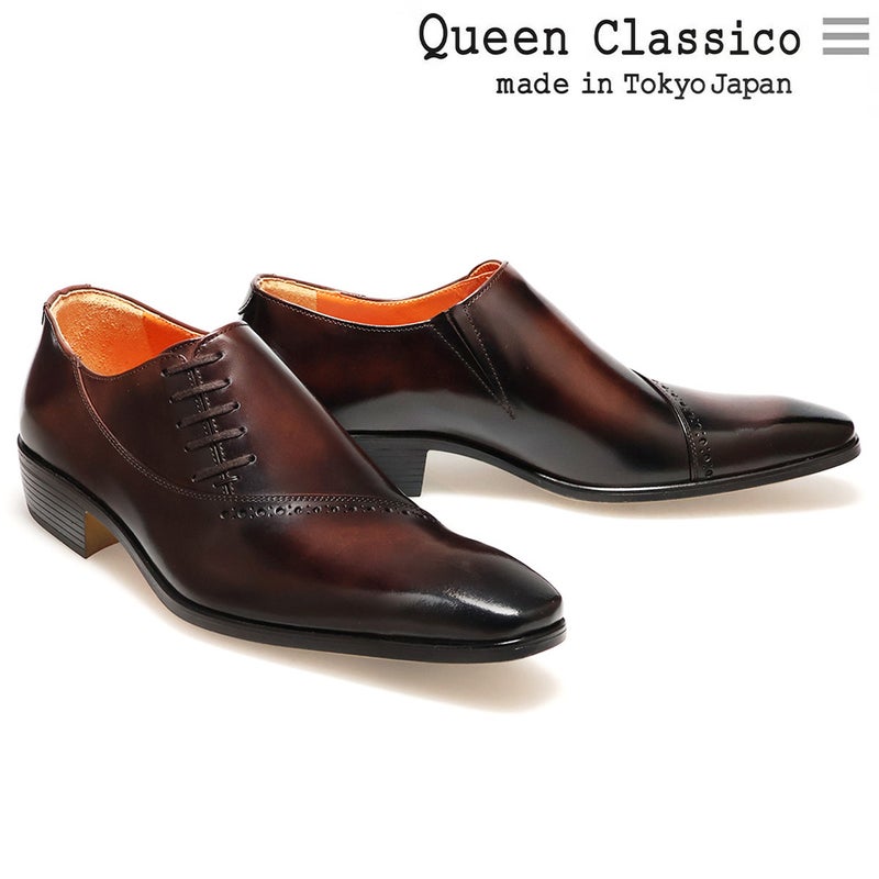 クインクラシコ サイドレース ドレスシューズ 17003 ブラック 6