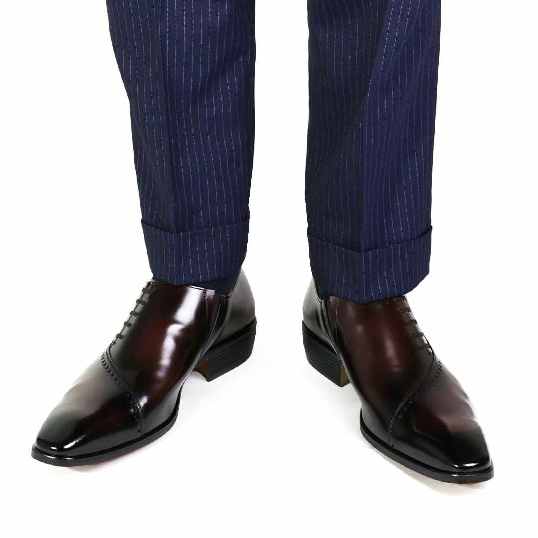 クインクラシコ サイドレース ドレスシューズ 17003 ブラック 8