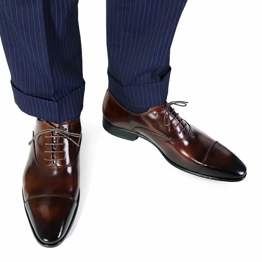 クインクラシコ ストレートチップ キャップトゥ 34001 ブラック 7