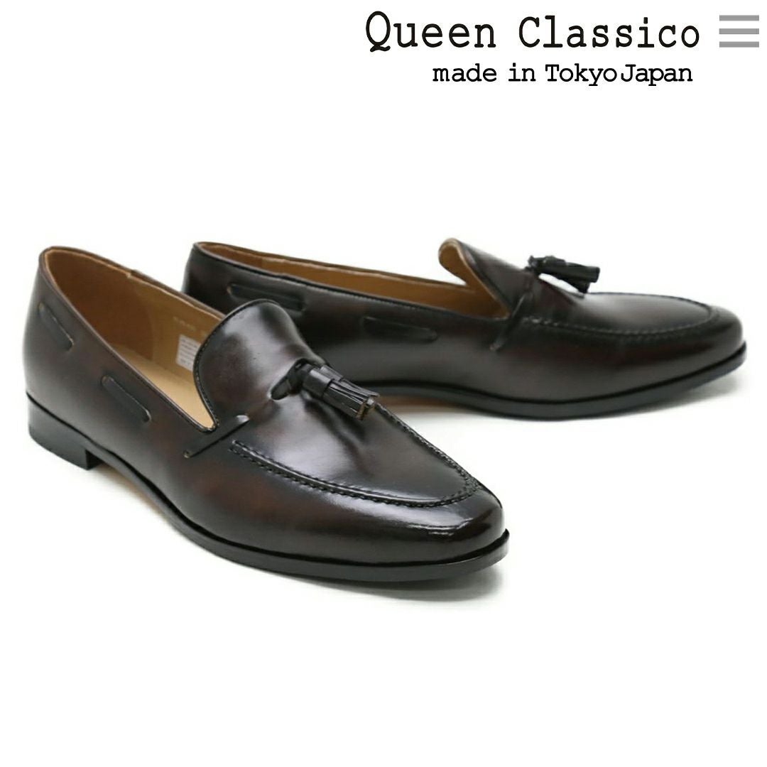 クインクラシコ タッセルローファー su1702 ブラック 2