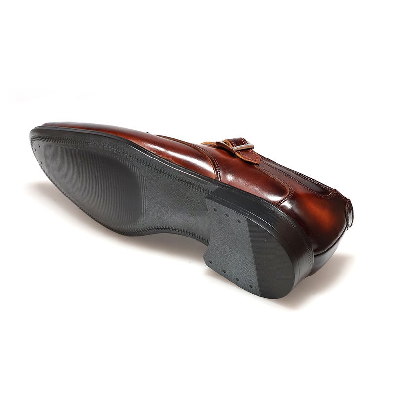 クインクラシコ シングルモンクストラップ 34003snt ブラック ブラウン 10