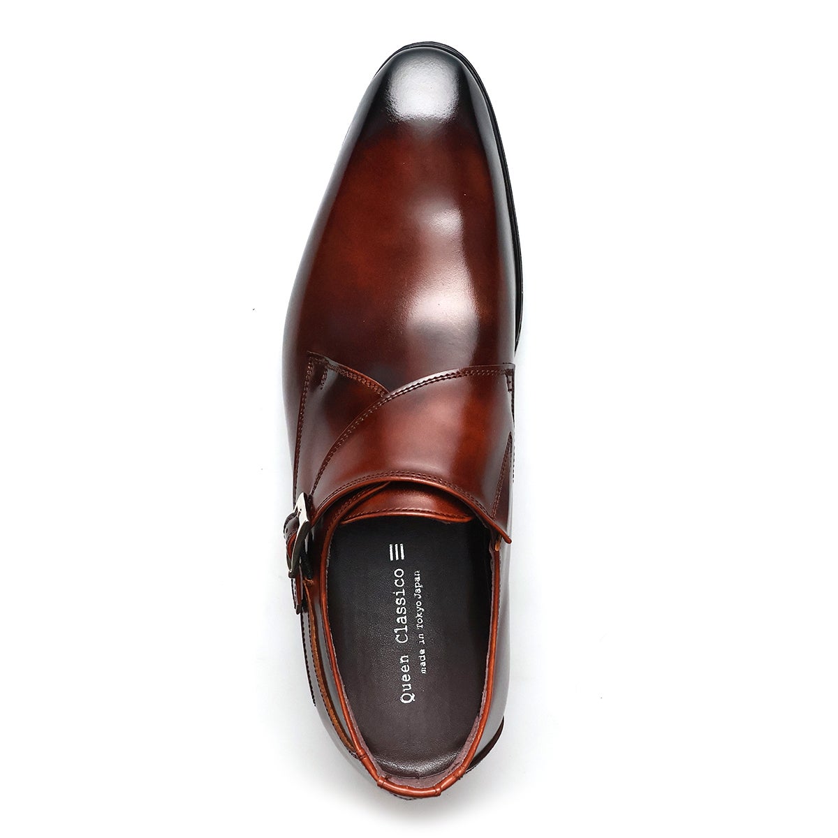 クインクラシコ シングルモンクストラップ 34003snt ブラック ブラウン