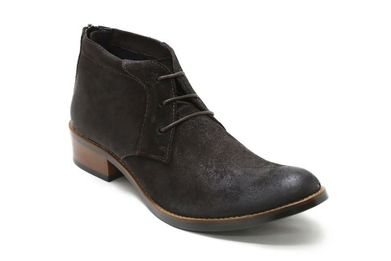 ラウディ メンズ チャッカブーツ ダークブラウン 5