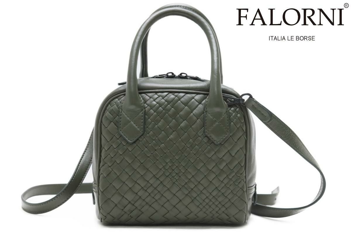 ファロルニ / FALORNI バッグ f19dol ミニトートバッグ ダークオリーブ