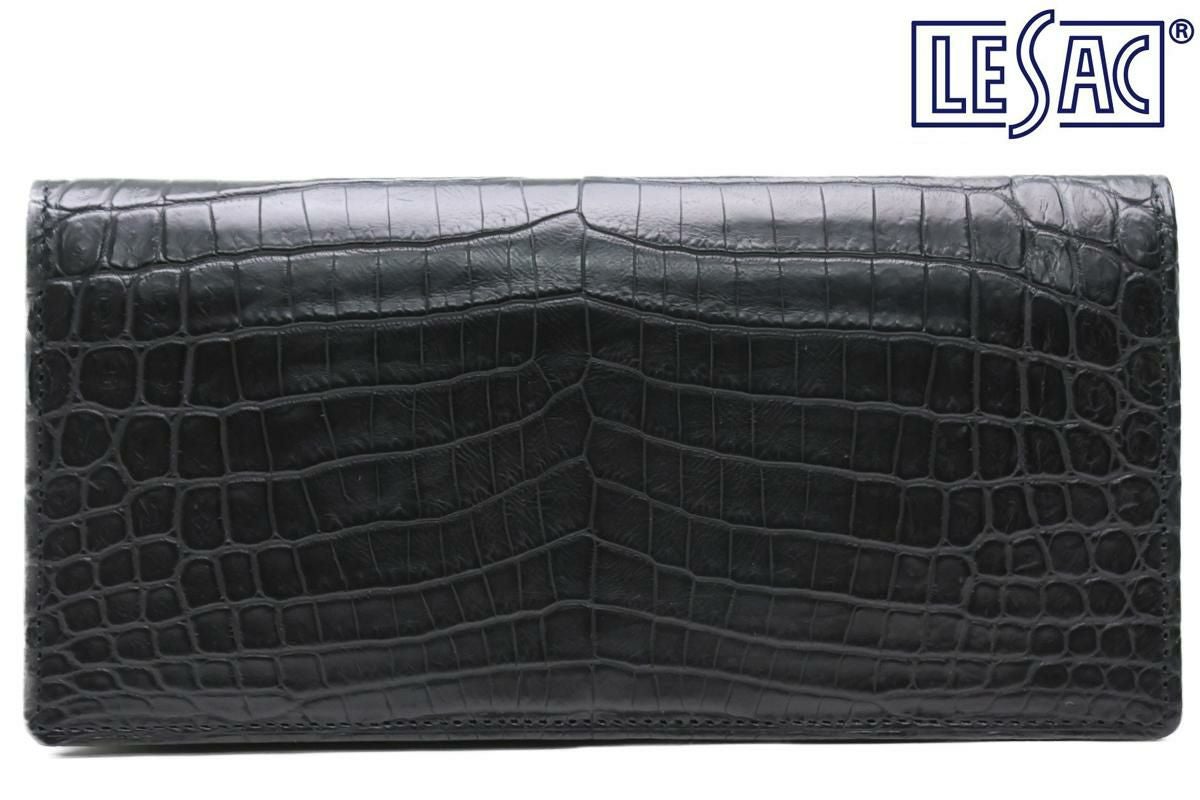 レザック / LE'SAC 財布 8118-abk ベビーナイルクロコダイル長財布