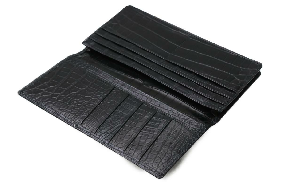 レザック / LE'SAC 財布 8118-abk ベビーナイルクロコダイル長財布