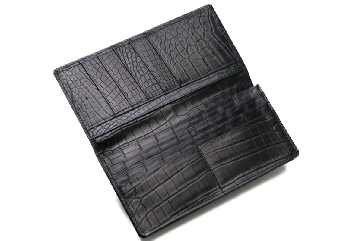 レザック / LE'SAC 財布 8118-abk ベビーナイルクロコダイル長財布