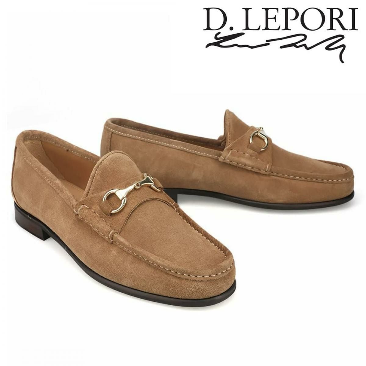【美品】サイズ43(27〜27.5cm対応)D. LEPORI ビットローファー ダニエルレポリ メンズ カジュアルシューズ ビットローファー