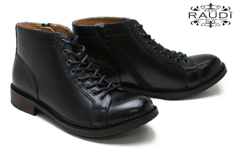 ラウディ メンズ モンキーブーツ ブラック