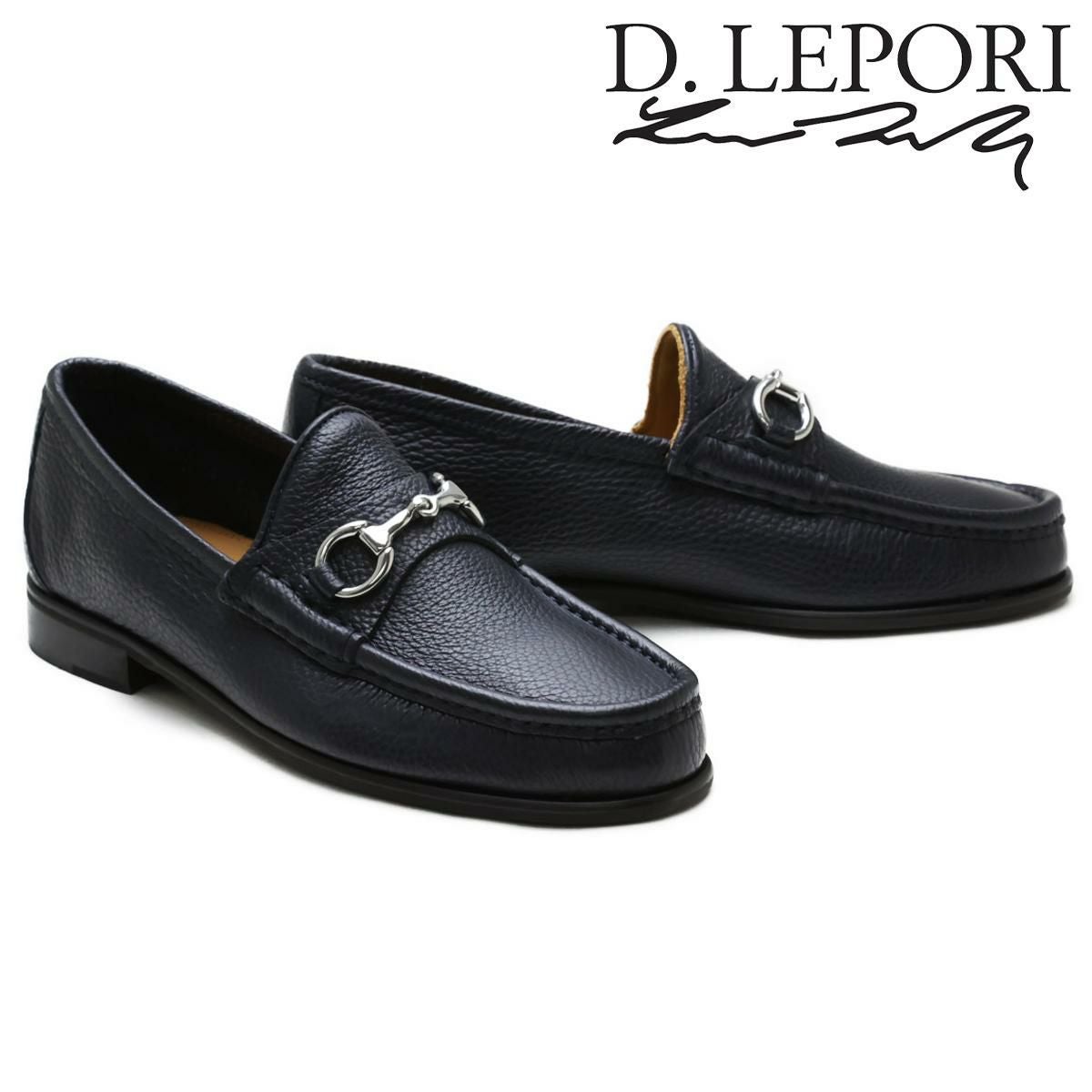【美品】サイズ43(27〜27.5cm対応)D. LEPORI ビットローファー ダニエルレポリ メンズ カジュアルシューズ ビットローファー