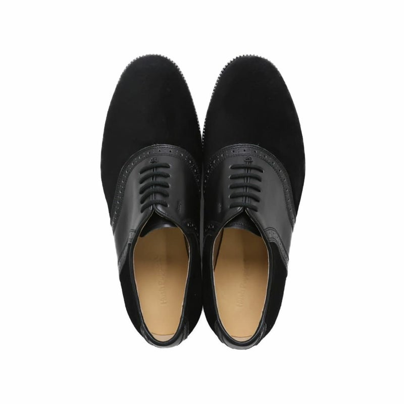 ハッシュパピー メンズ 内羽根サドルシューズ m-184ttau 9