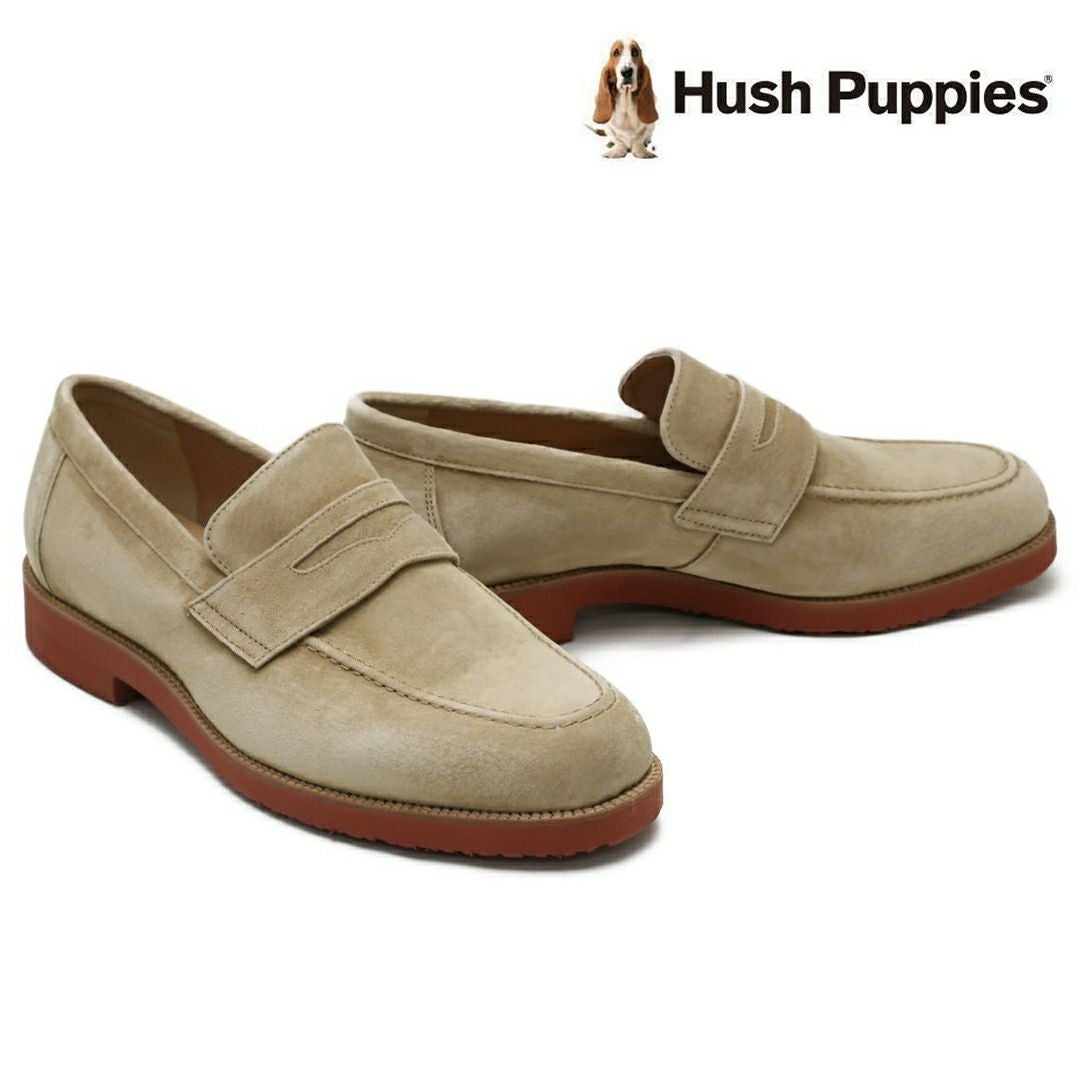ハッシュパピー メンズ スエードローファー m-104tbk 2 3 4