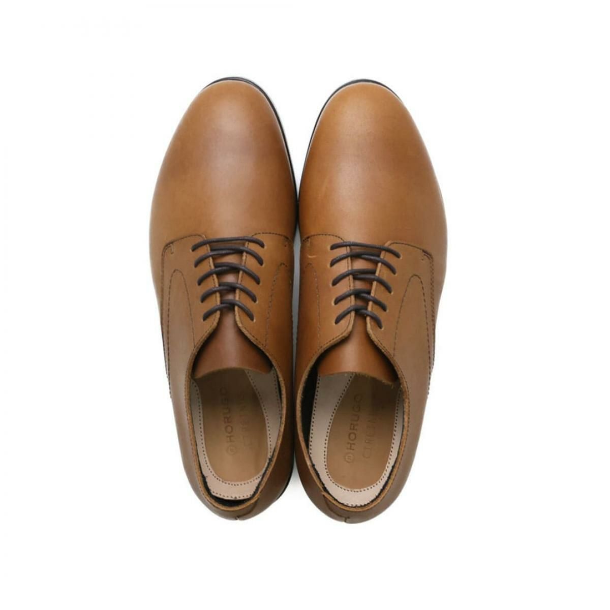 オルゴ / HORUGO メンズ カジュアルシューズ hc001bk 外羽根プレーントゥ ブラック ボルドー ブラウン