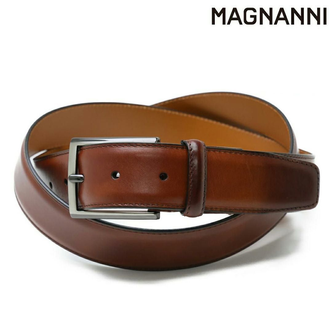 マグナーニ / MAGNANNI 革小物 mgmb3002br レザーベルト ブラウン の