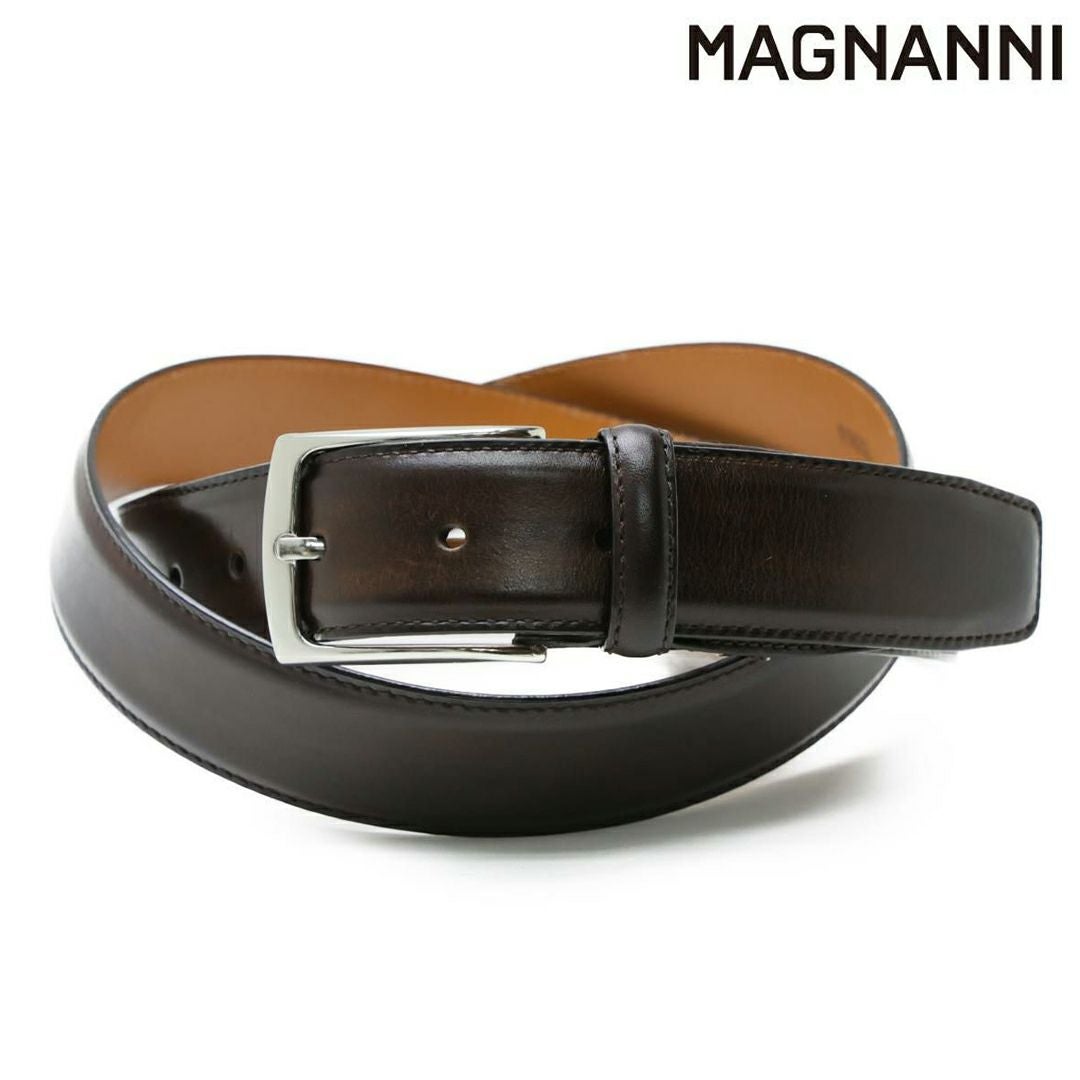 マグナーニ / MAGNANNI 革小物 mgmb3002br レザーベルト ブラウン の