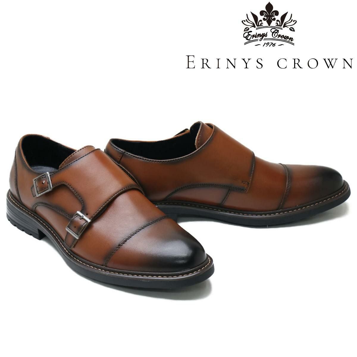 エリニュスクラウン メンズ ドレスシューズ ダブルモンク ERINYS CROWN