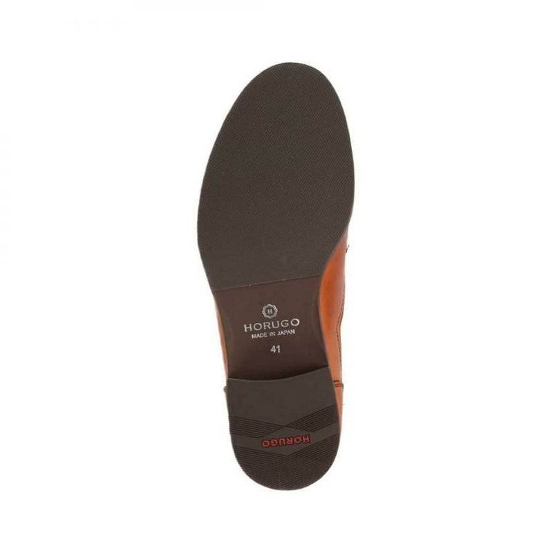 オルゴ メンズ カジュアルシューズ 外羽根ストレートチップ 国産(日本製) HORUGO hs002
