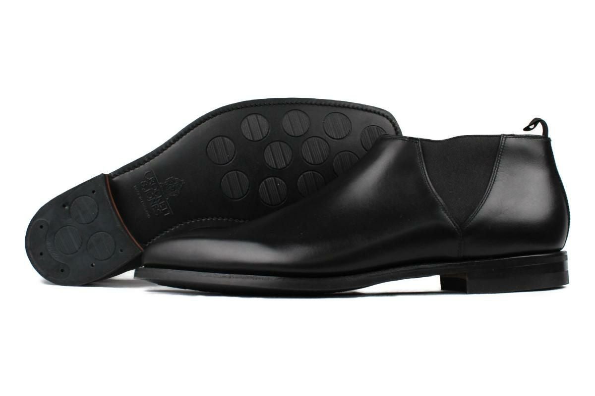 d0382 美品 クロケット＆ジョーンズ プレーントゥ 6 1/2E ブラック ブランド,クロケット＆ジョーンズ（Crockett&Jones）,プレーントゥ