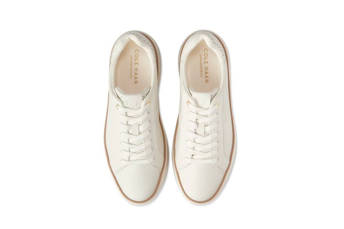 コールハーン レディース グランドプロトップスピンスニーカー アイボリー w30202 5