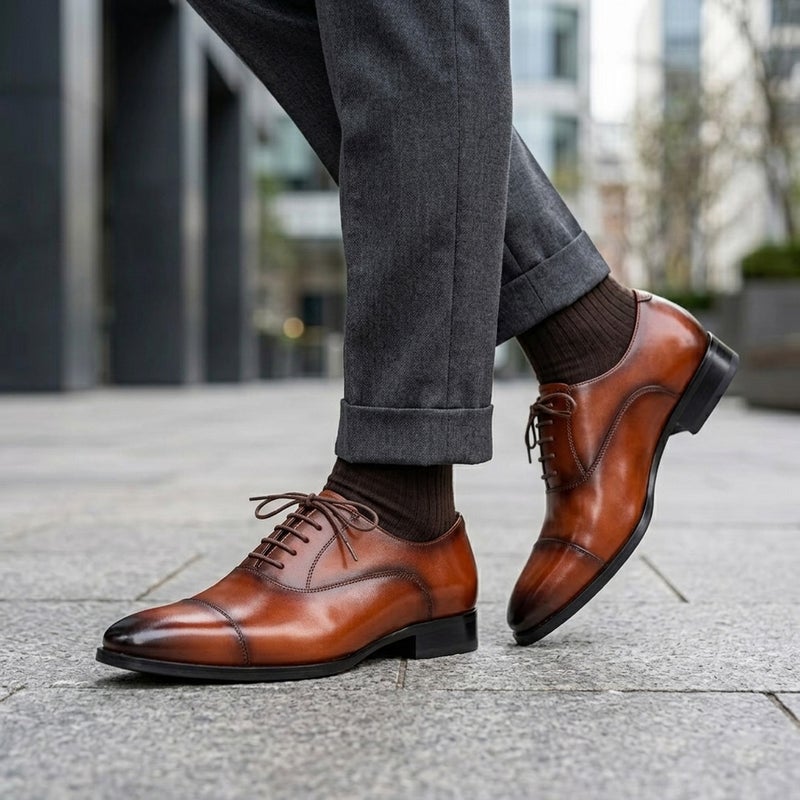 クインクラシコ 5009-1 ブラウン 着用画像