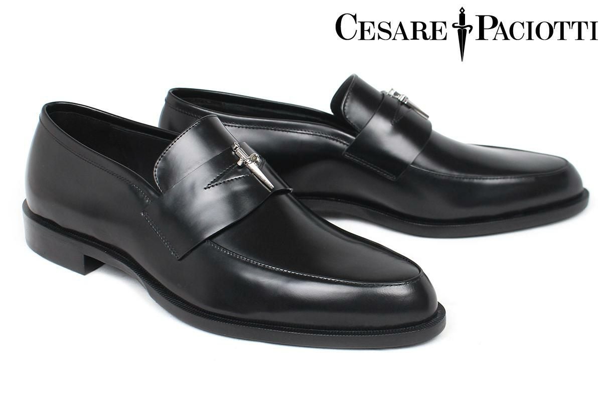 試着交換OK！CESARE PACIOTTI/チェザレパチョッティ　イタリア製Vintage 　ジップ付ミドルブーツ　size10　27.5-28.0-28.5程度〈黒/BLACK/ブラック〉　管No.WA175 試着交換OK！CESARE PACIOTTI/チェザレパチョッティ イタリア製Vintage