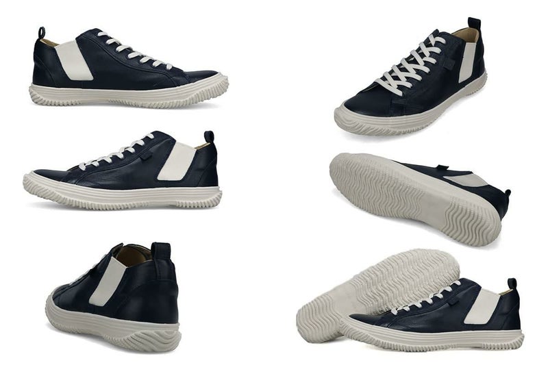 スピングル メンズ スニーカー Spingle サイドゴアミッドカット 国産(日本製) 