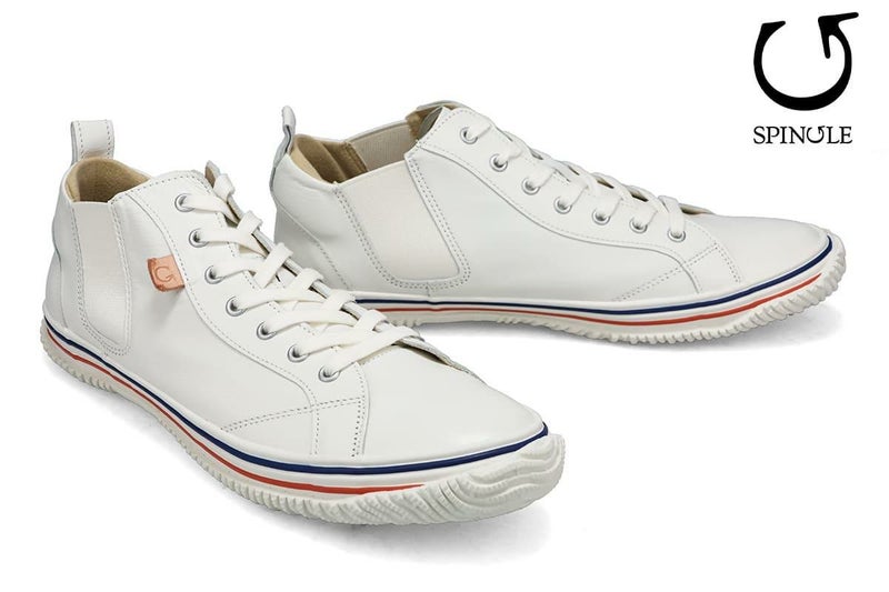 スピングル メンズ スニーカー Spingle サイドゴアミッドカット 国産(日本製) 