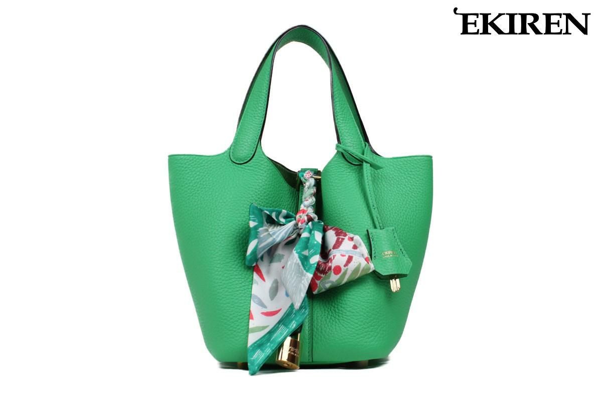 エキレン バッグ ミニハンドバッグ ライトグリーン 国産(日本製)