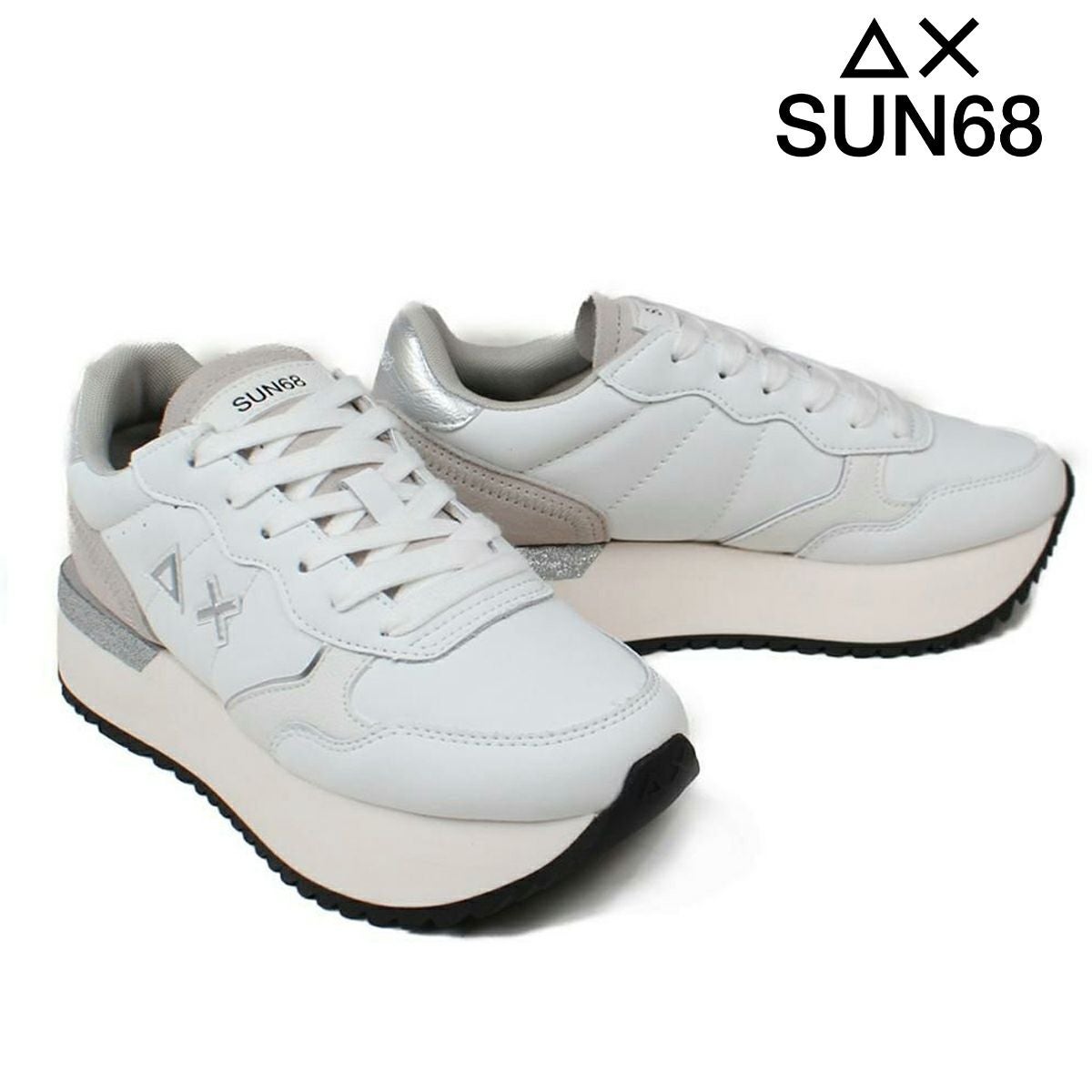 サンシックスティーエイト レディース ビッグアリー ホワイト イタリア製