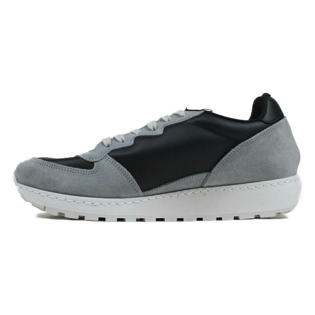 ツースター レディース レザースニーカー ブラック ライトグレー 2