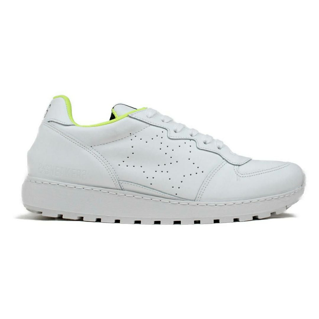 ツースター レディース レザースニーカー ホワイト イエロー 3