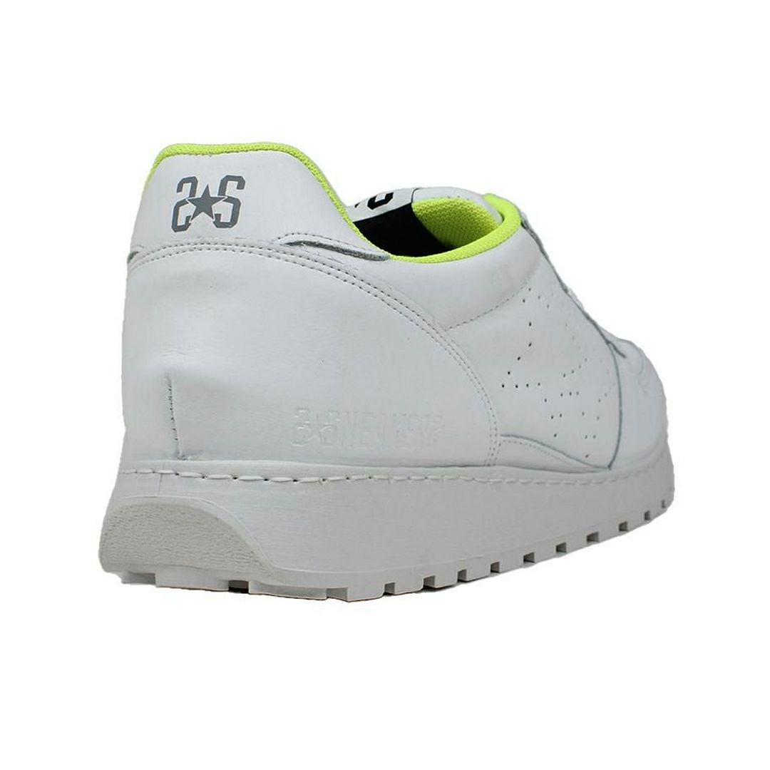 ツースター レディース レザースニーカー ホワイト イエロー 6