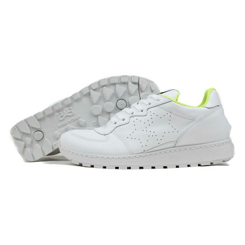 ツースター レディース レザースニーカー ホワイト イエロー 9