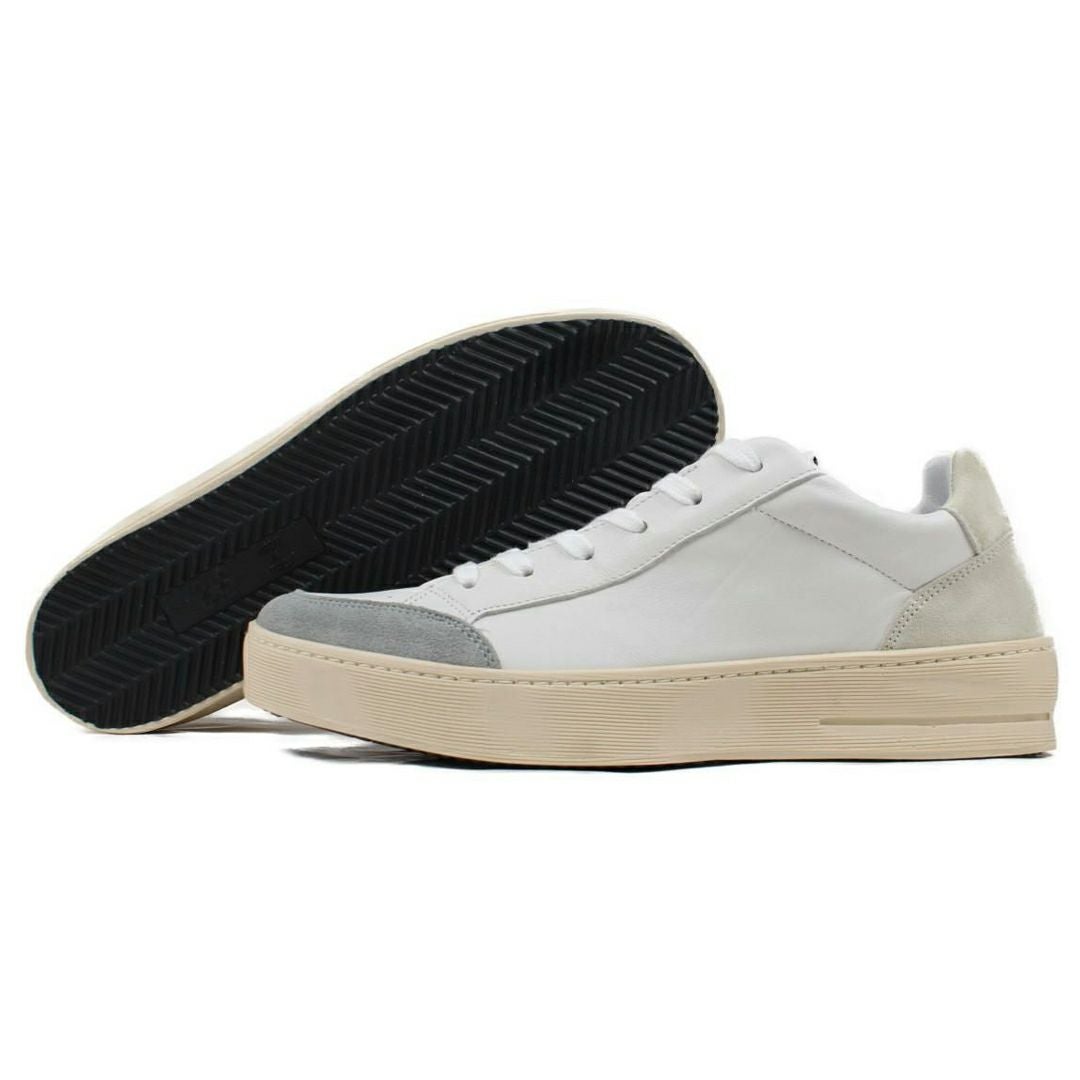 ツースター レディース レザースニーカー ホワイト アイボリー 9