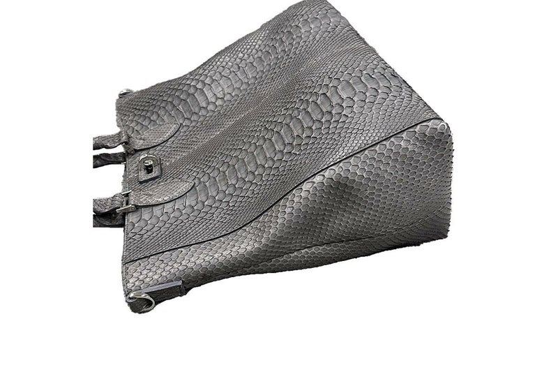 レザック バッグ パイソン トートバッグ グラファイト 6