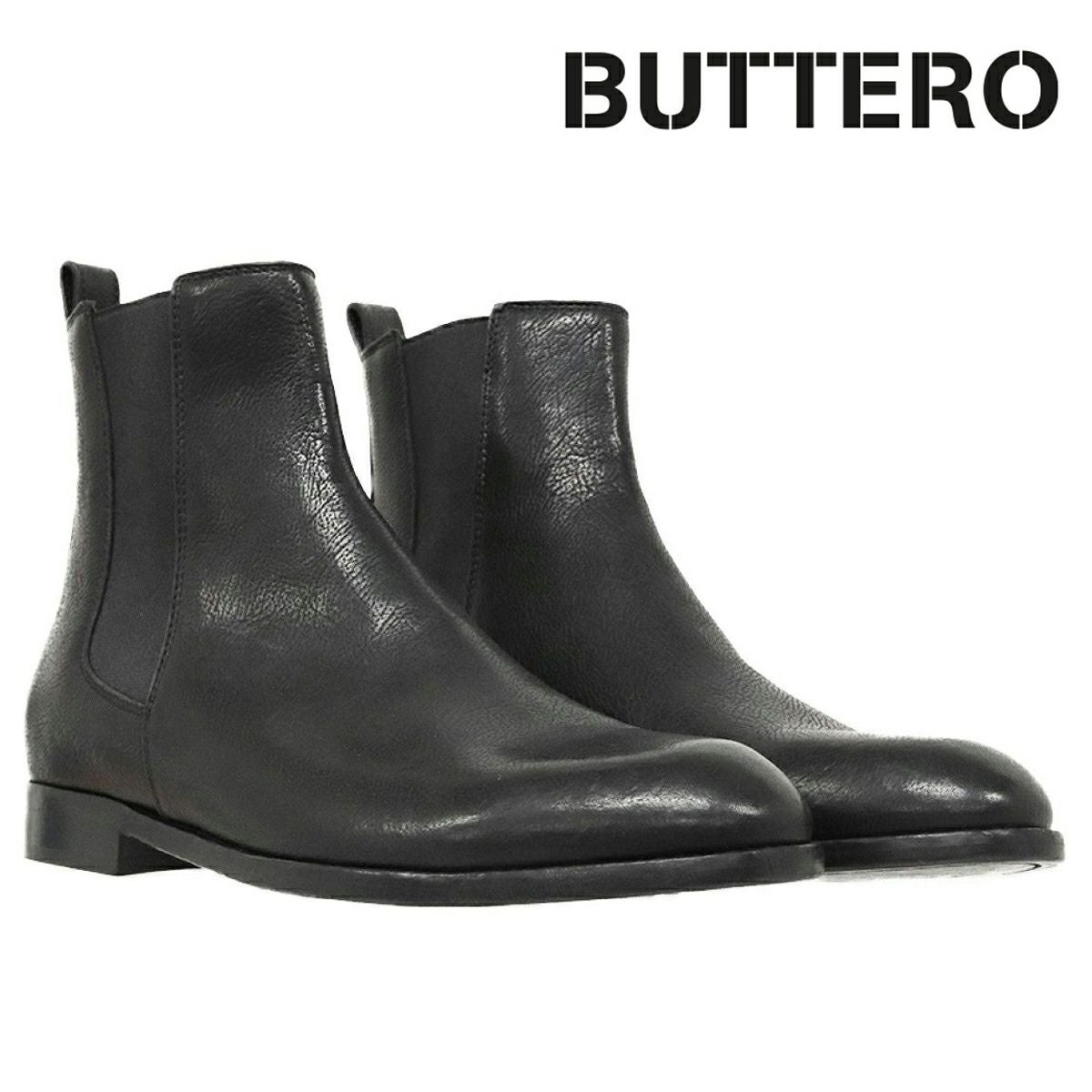 ブッテロ メンズ カジュアルシューズ ブラック