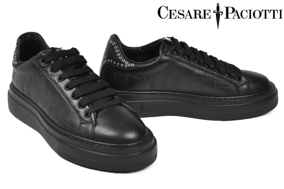 試着交換OK！CESARE PACIOTTI/チェザレパチョッティ　イタリア製Vintage 　ジップ付ミドルブーツ　size10　27.5-28.0-28.5程度〈黒/BLACK/ブラック〉　管No.WA175 試着交換OK！CESARE PACIOTTI/チェザレパチョッティ イタリア製Vintage