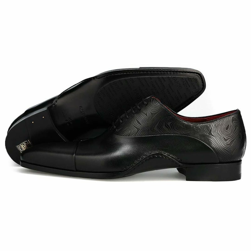 マグナーニ メンズ ドレスシューズ ミクストメディア オックスフォードブラック11