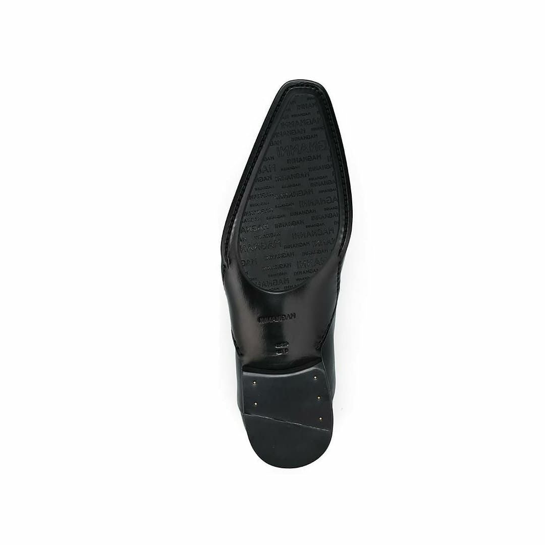 マグナーニ メンズ ドレスシューズ ミクストメディア オックスフォードブラック12