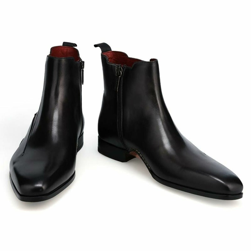 マグナーニ メンズ ドレスシューズ チェルシーブーツ ブラック2