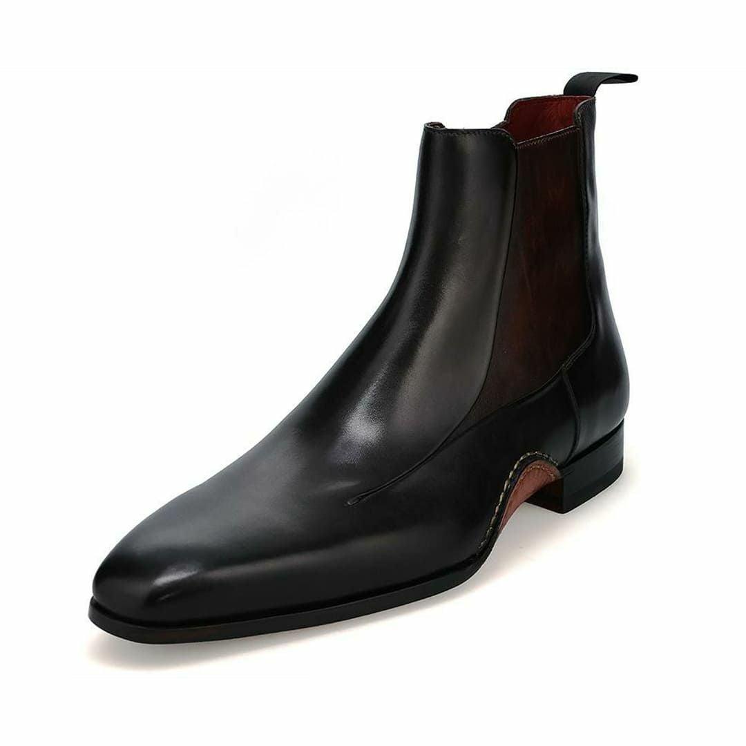 MAGNANNI マグナーニ　チャッカーブーツ　EU39.5 黒 マグナーニ / MAGNANNI チェルシーブーツ スペイン製 Navaro スペイン