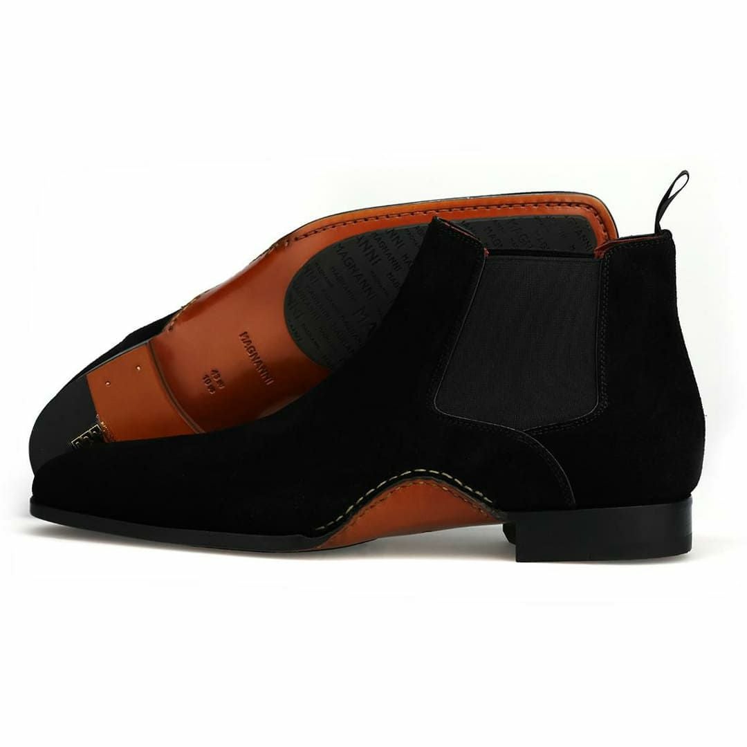 マグナーニ / MAGNANNI カーフスエード サイドゴアブーツ スペイン製