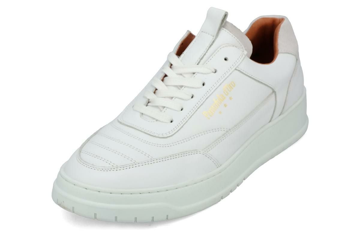 パントフォラドーロ メンズ スニーカー レザースニーカー ビアンコ4