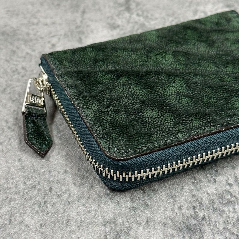 レザック バッグ エレファントミドルウォレット グリーン 国産(日本製)5